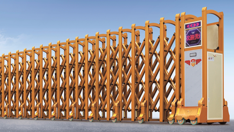 金星500土豪金廠(chǎng)房伸縮門(mén)